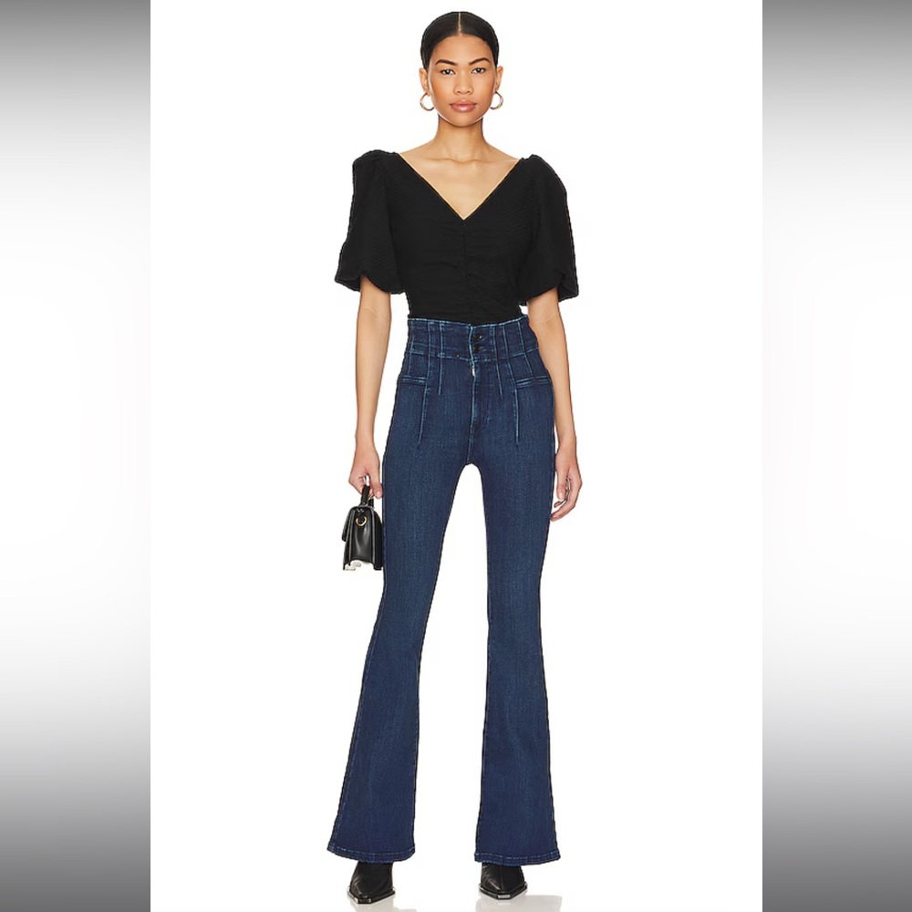 Free People Blue Jayde High Rise Flare Jeans NWT